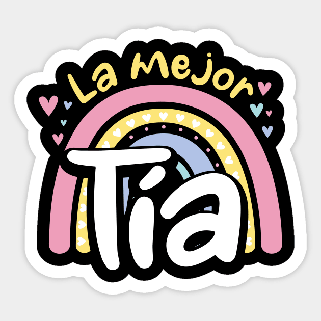 La Mejor Tía - Colorful design Sticker by verde